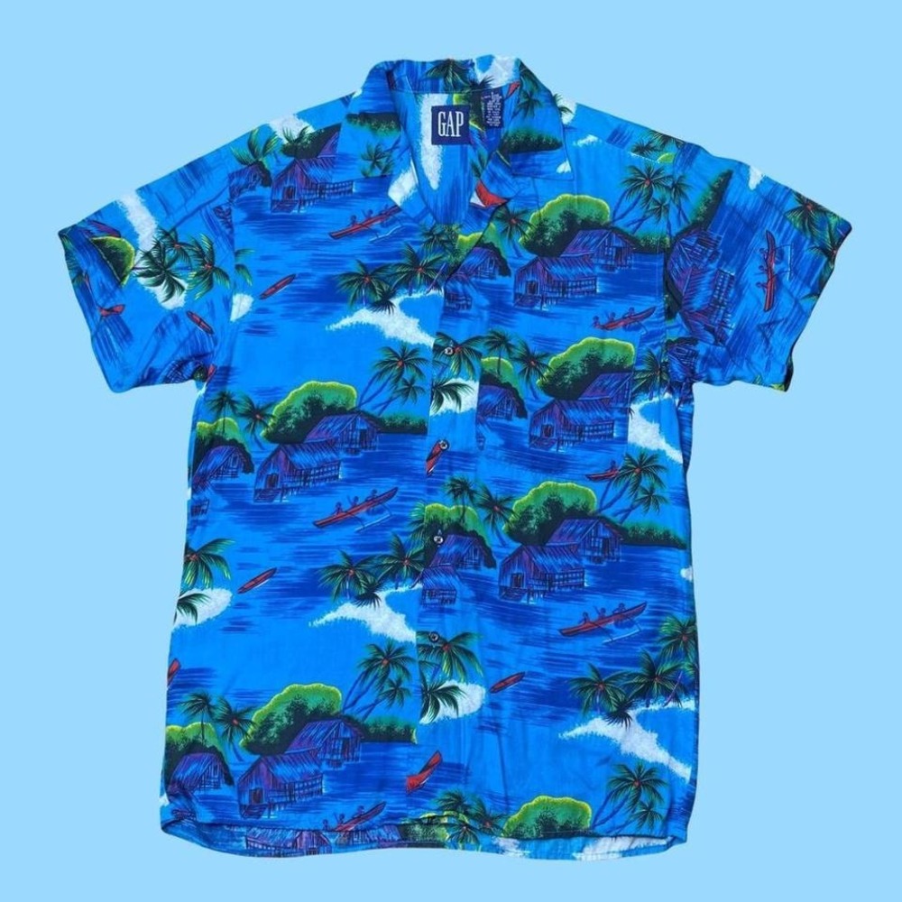 GAP Hawaiian button down‎ shirt